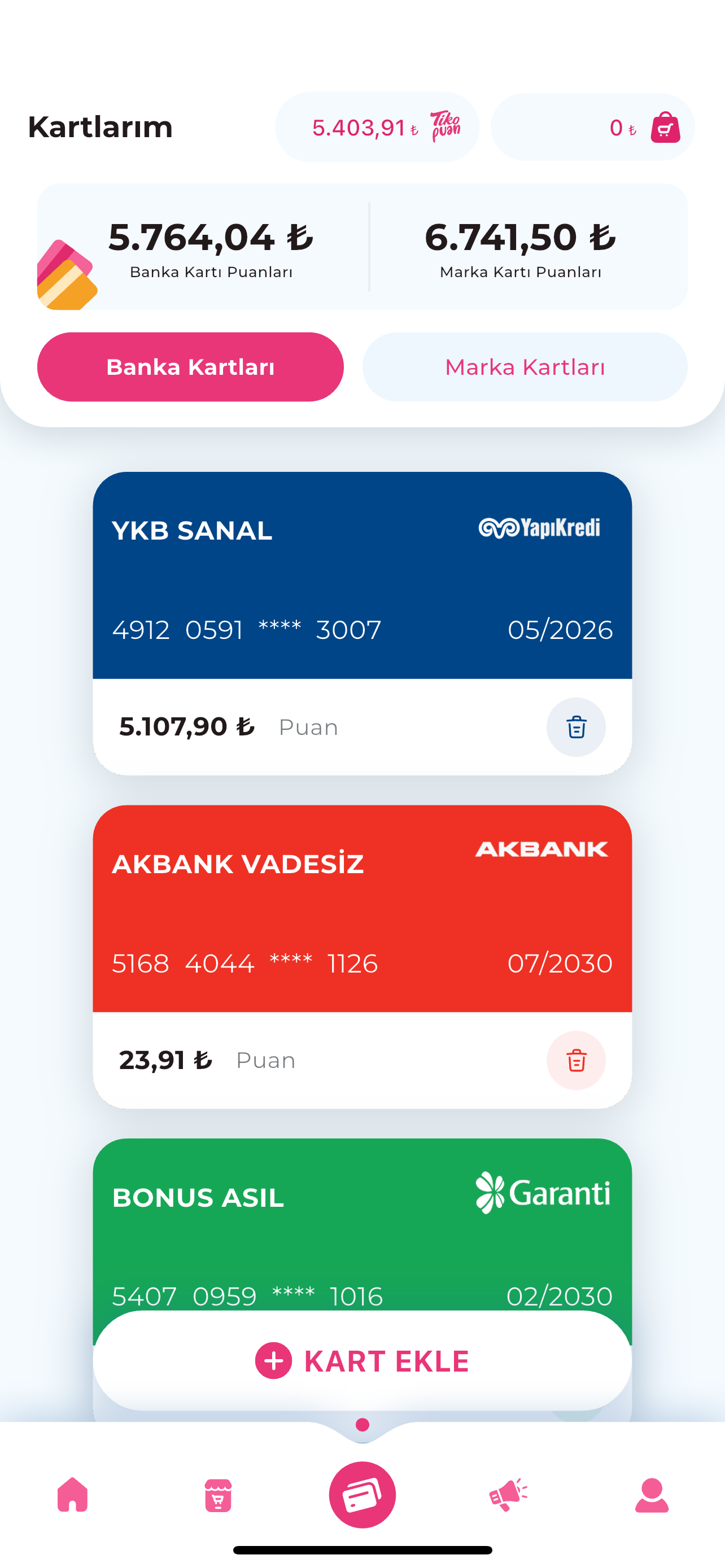 Puan Harca Uygulaması Ekran 2